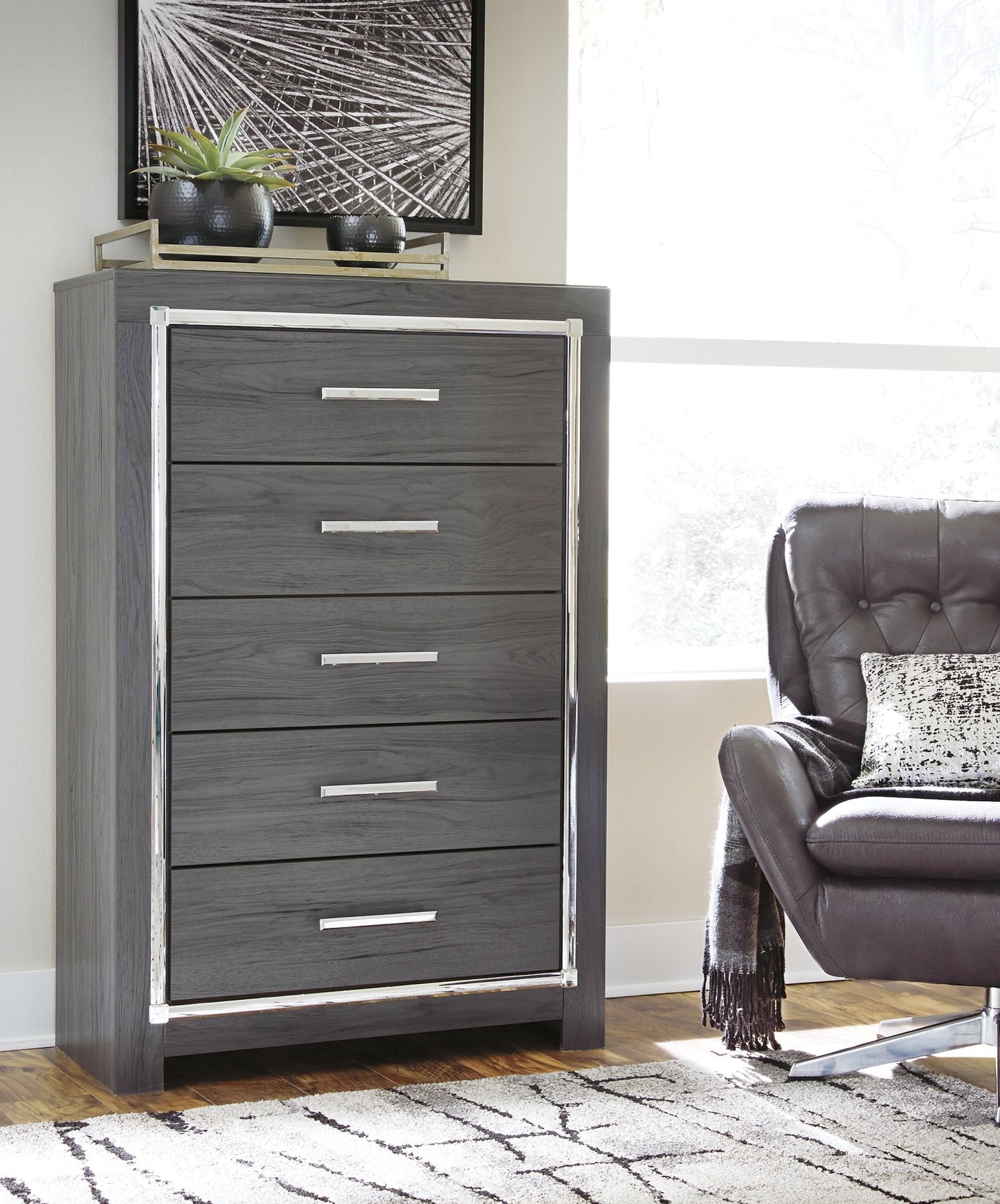 Lodanna Five Drawer Chest Furniture Mart -  online today or in-store at our location in Duluth, Ga. Furniture Mart Georgia. View our lowest price today. Shop Now. 