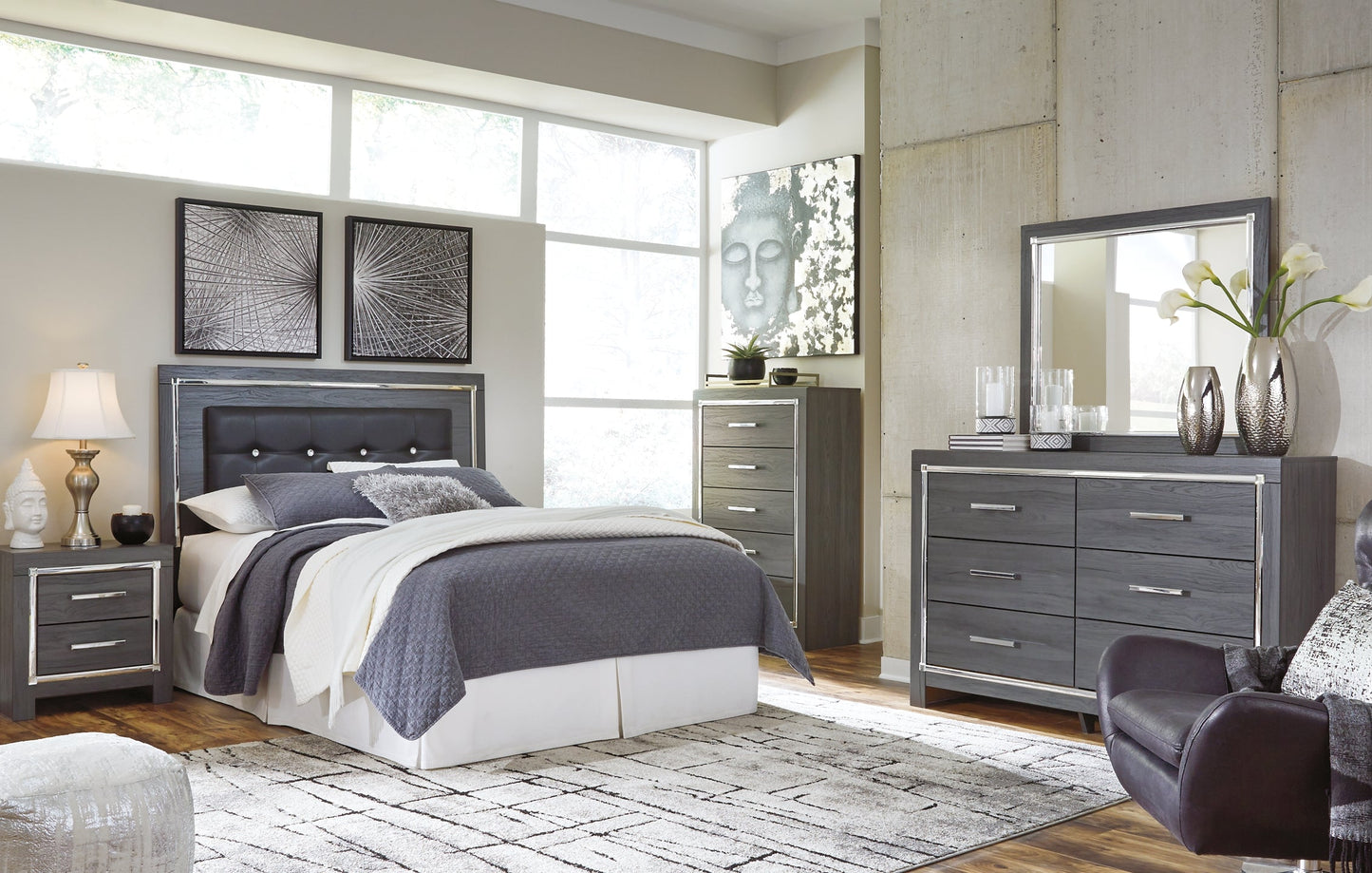 Lodanna Queen/Full Upholstered Panel Headboard with Mirrored Dresser Furniture Mart - online today or in-store at our location in Duluth, Ga. Furniture Mart Georgia. View our lowest price today. Shop Now.