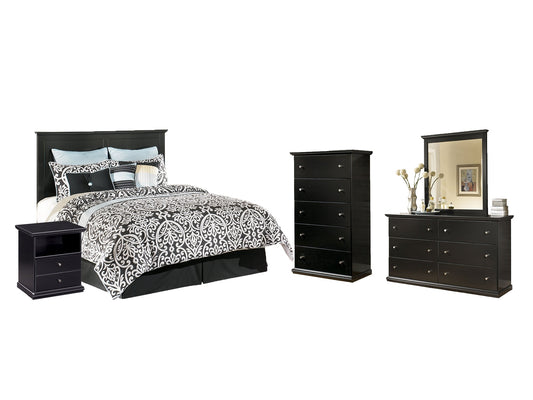 Maribel Queen/Full Panel Headboard with Mirrored Dresser, Chest and Nightstand Furniture Mart -  online today or in-store at our location in Duluth, Ga. Furniture Mart Georgia. View our lowest price today. Shop Now. 