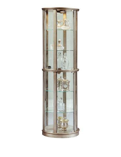 Metallic Mirrored Half Round Curio Furniture Mart -  online today or in-store at our location in Duluth, Ga. Furniture Mart Georgia. View our lowest price today. Shop Now.