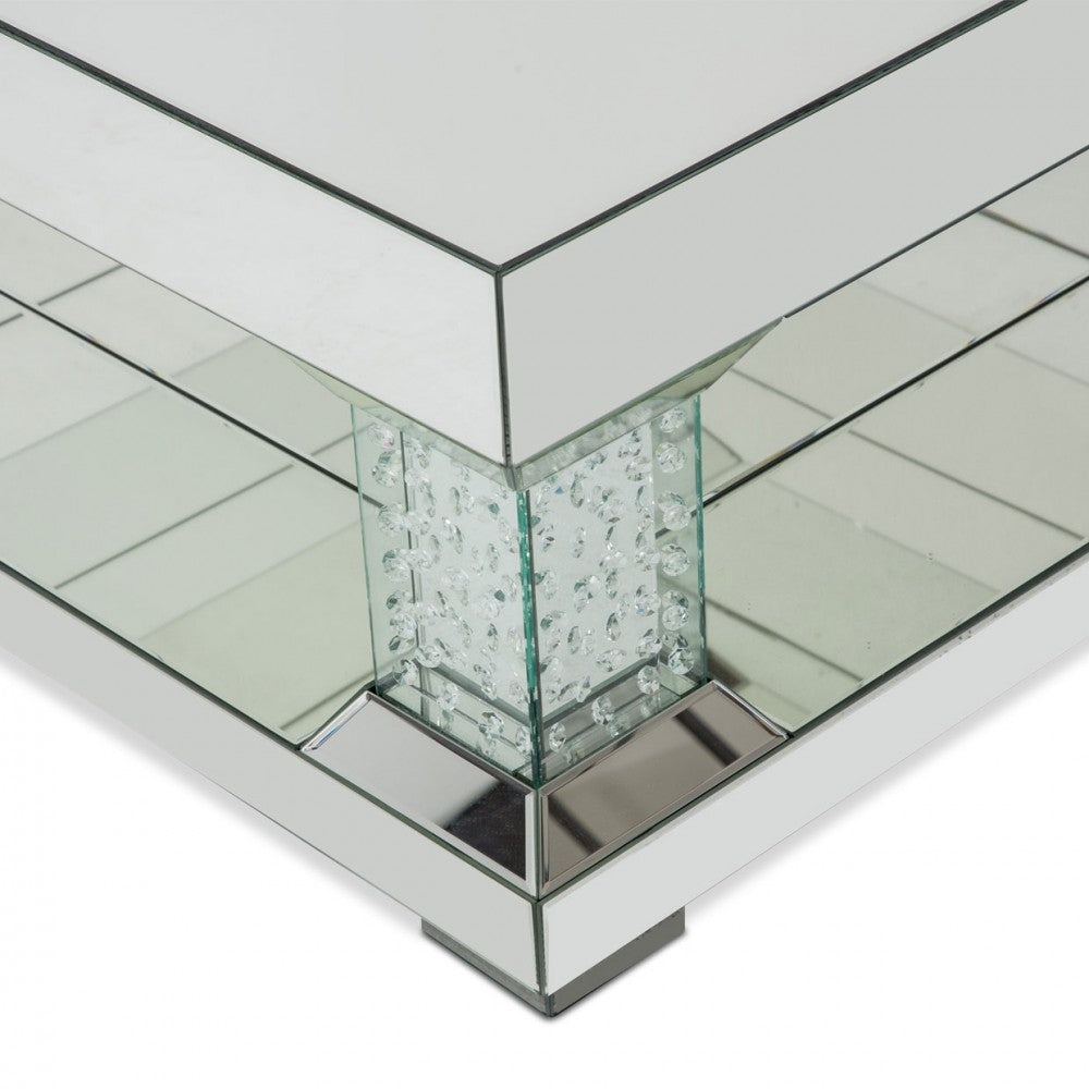 Montreal Mirrored Cocktail Table With Crystal Accents Furniture Mart - online today or in-store at our location in Duluth, Ga. Furniture Mart Georgia. View our lowest price today. Shop Now.