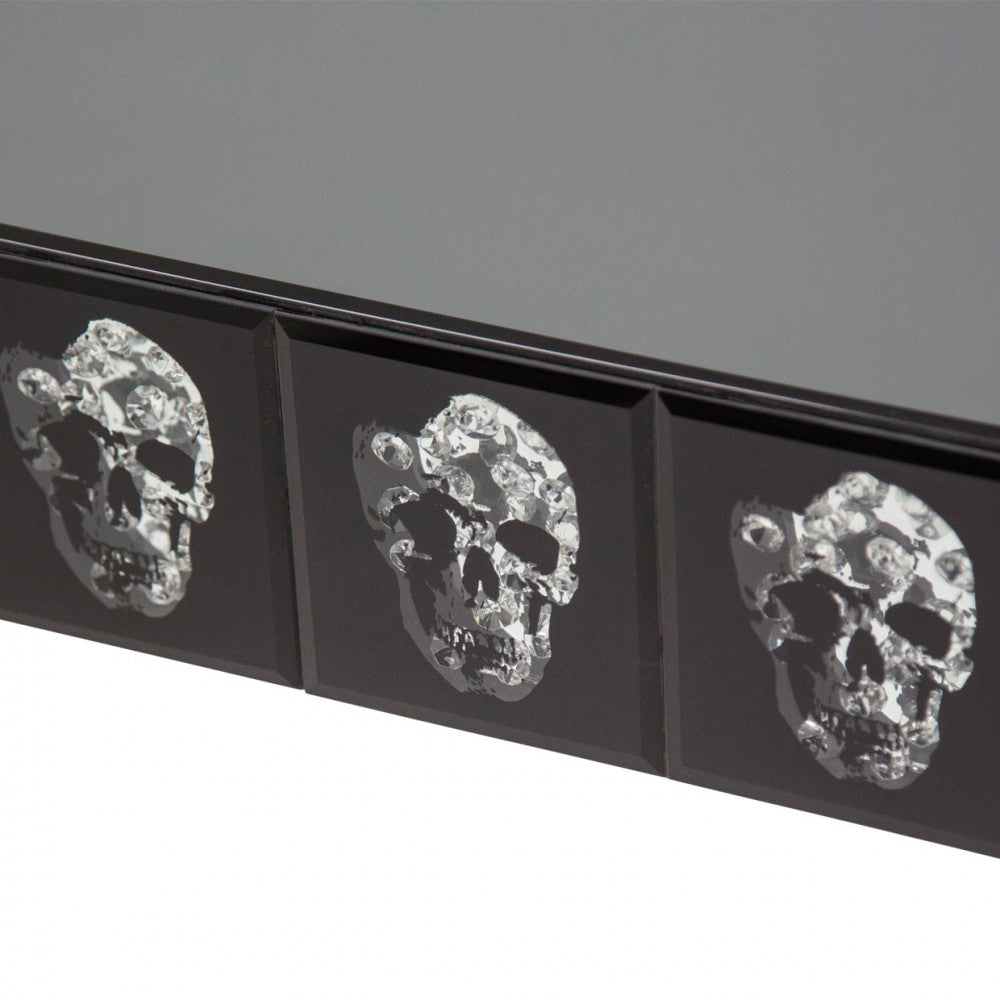 Montreal Mirrored Console Table W/skull Decor Furniture Mart - online today or in-store at our location in Duluth, Ga. Furniture Mart Georgia. View our lowest price today. Shop Now.