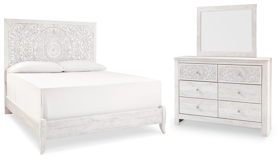 Paxberry King Panel Bed with Mirrored Dresser Furniture Mart - online today or in-store at our location in Duluth, Ga. Furniture Mart Georgia. View our lowest price today. Shop Now.