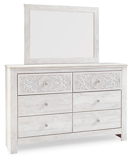 Paxberry Queen Panel Bed with Mirrored Dresser, Chest and 2 Nightstands Furniture Mart -  online today or in-store at our location in Duluth, Ga. Furniture Mart Georgia. View our lowest price today. Shop Now. 