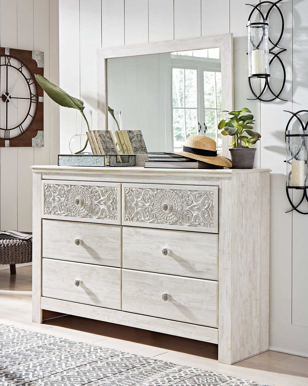 Paxberry Queen Panel Bed with Mirrored Dresser and Nightstand Furniture Mart - online today or in-store at our location in Duluth, Ga. Furniture Mart Georgia. View our lowest price today. Shop Now.