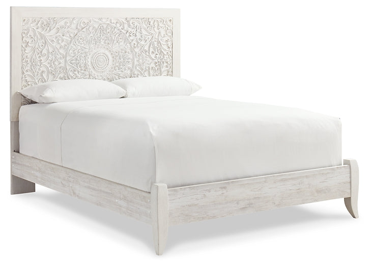 Paxberry Queen Panel Bed with Mirrored Dresser and Nightstand Furniture Mart - online today or in-store at our location in Duluth, Ga. Furniture Mart Georgia. View our lowest price today. Shop Now.