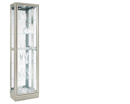 Platinum Metallic Right Side Entry Curio Furniture Mart -  online today or in-store at our location in Duluth, Ga. Furniture Mart Georgia. View our lowest price today. Shop Now.