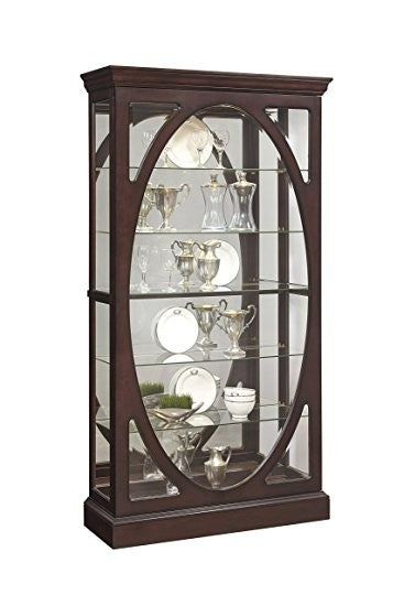 Pulaski Sable Oval Framed Mirrored Curio Cabinet Furniture Mart -  online today or in-store at our location in Duluth, Ga. Furniture Mart Georgia. View our lowest price today. Shop Now.