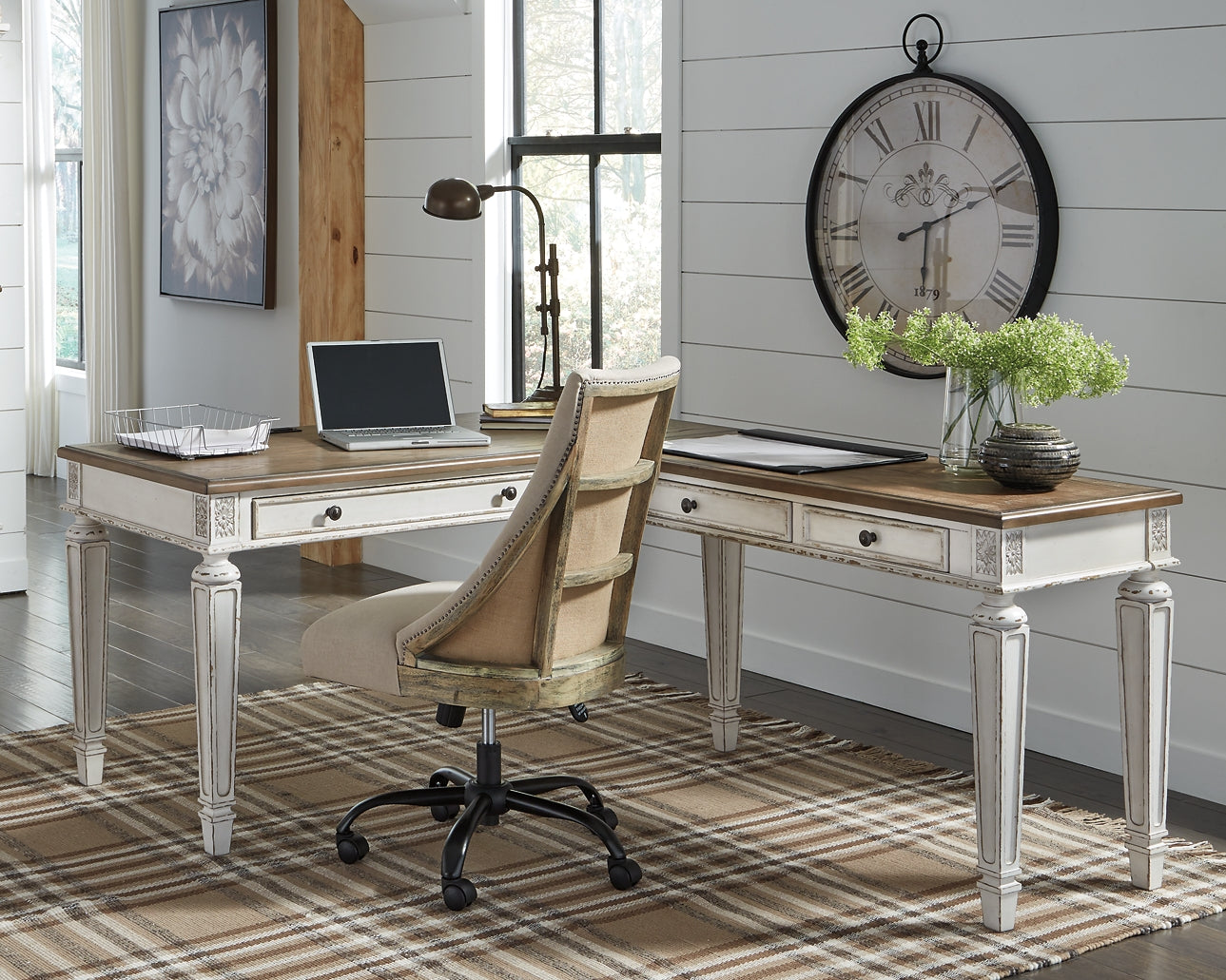Realyn 2-Piece Home Office Desk Furniture Mart - online today or in-store at our location in Duluth, Ga. Furniture Mart Georgia. View our lowest price today. Shop Now.