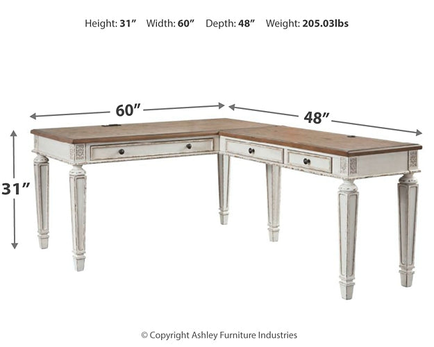 Realyn 2-Piece Home Office Desk Furniture Mart - online today or in-store at our location in Duluth, Ga. Furniture Mart Georgia. View our lowest price today. Shop Now.