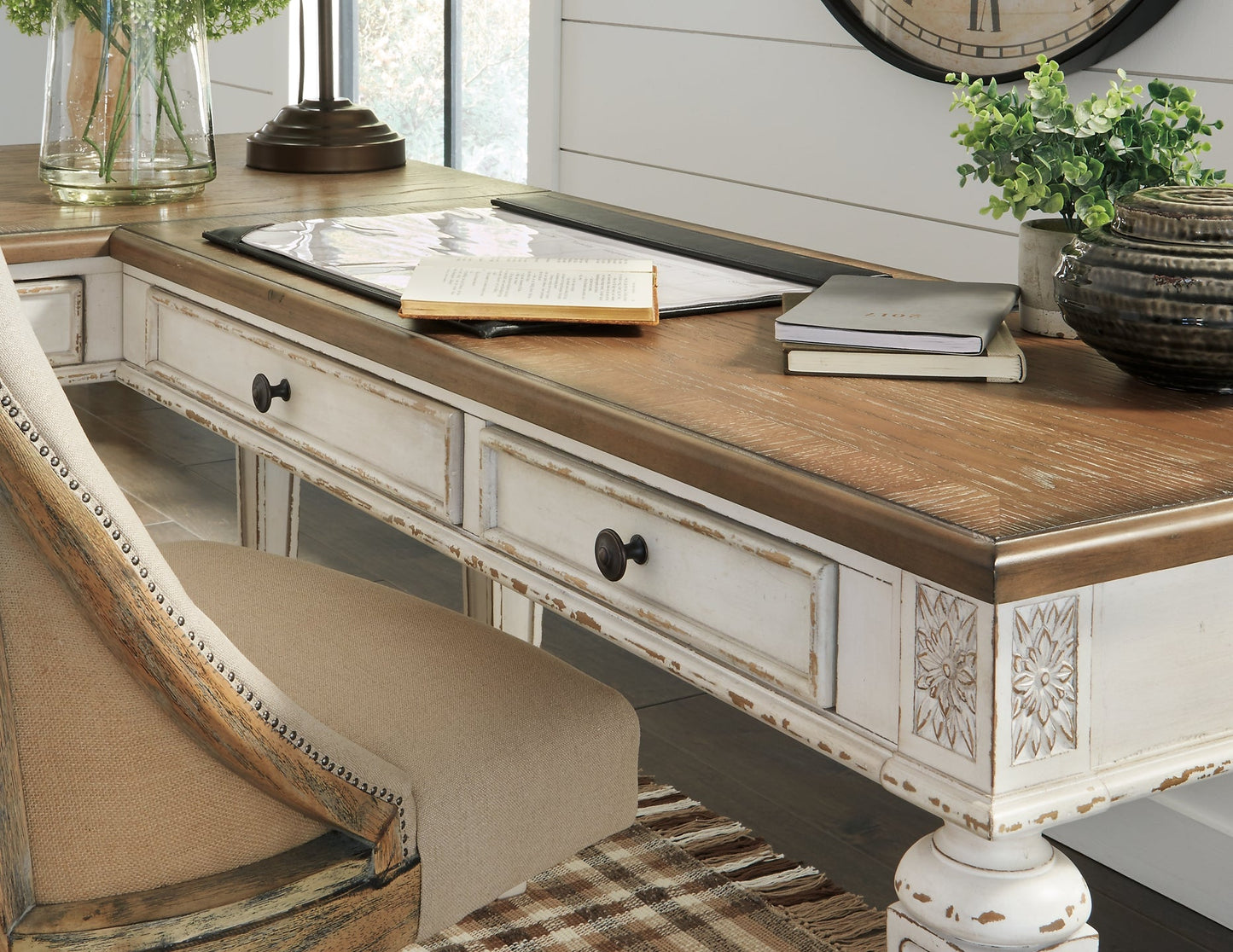 Realyn 2-Piece Home Office Desk Furniture Mart - online today or in-store at our location in Duluth, Ga. Furniture Mart Georgia. View our lowest price today. Shop Now.