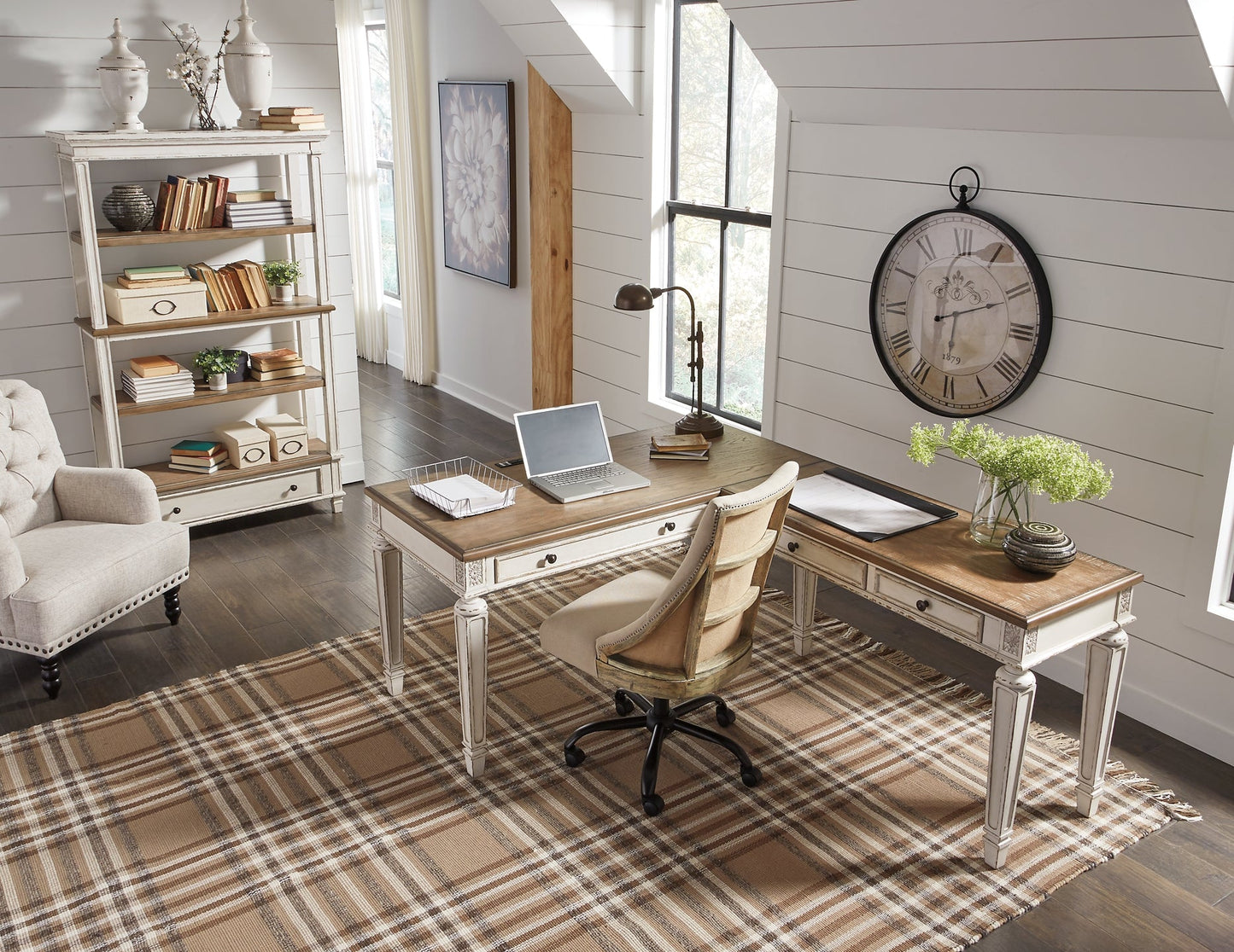 Realyn 2-Piece Home Office Desk Furniture Mart - online today or in-store at our location in Duluth, Ga. Furniture Mart Georgia. View our lowest price today. Shop Now.