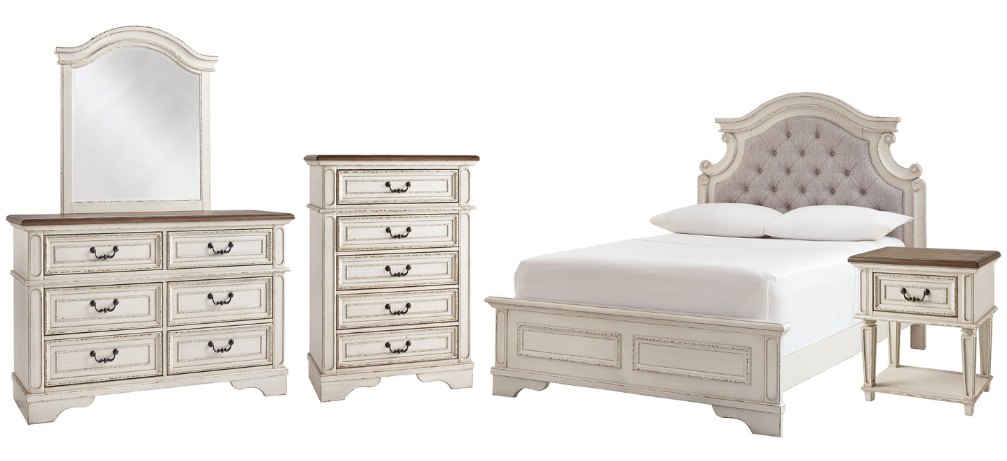 Realyn Full Panel Bed with Mirrored Dresser, Chest and Nightstand Furniture Mart - online today or in-store at our location in Duluth, Ga. Furniture Mart Georgia. View our lowest price today. Shop Now.