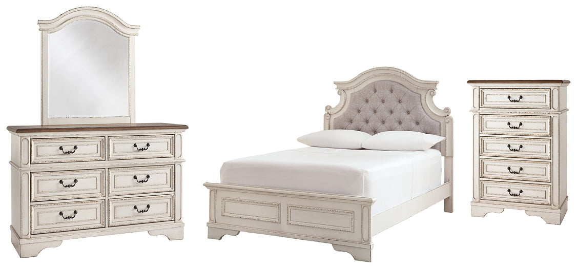 Realyn Full Panel Bed with Mirrored Dresser and Chest Furniture Mart - online today or in-store at our location in Duluth, Ga. Furniture Mart Georgia. View our lowest price today. Shop Now.