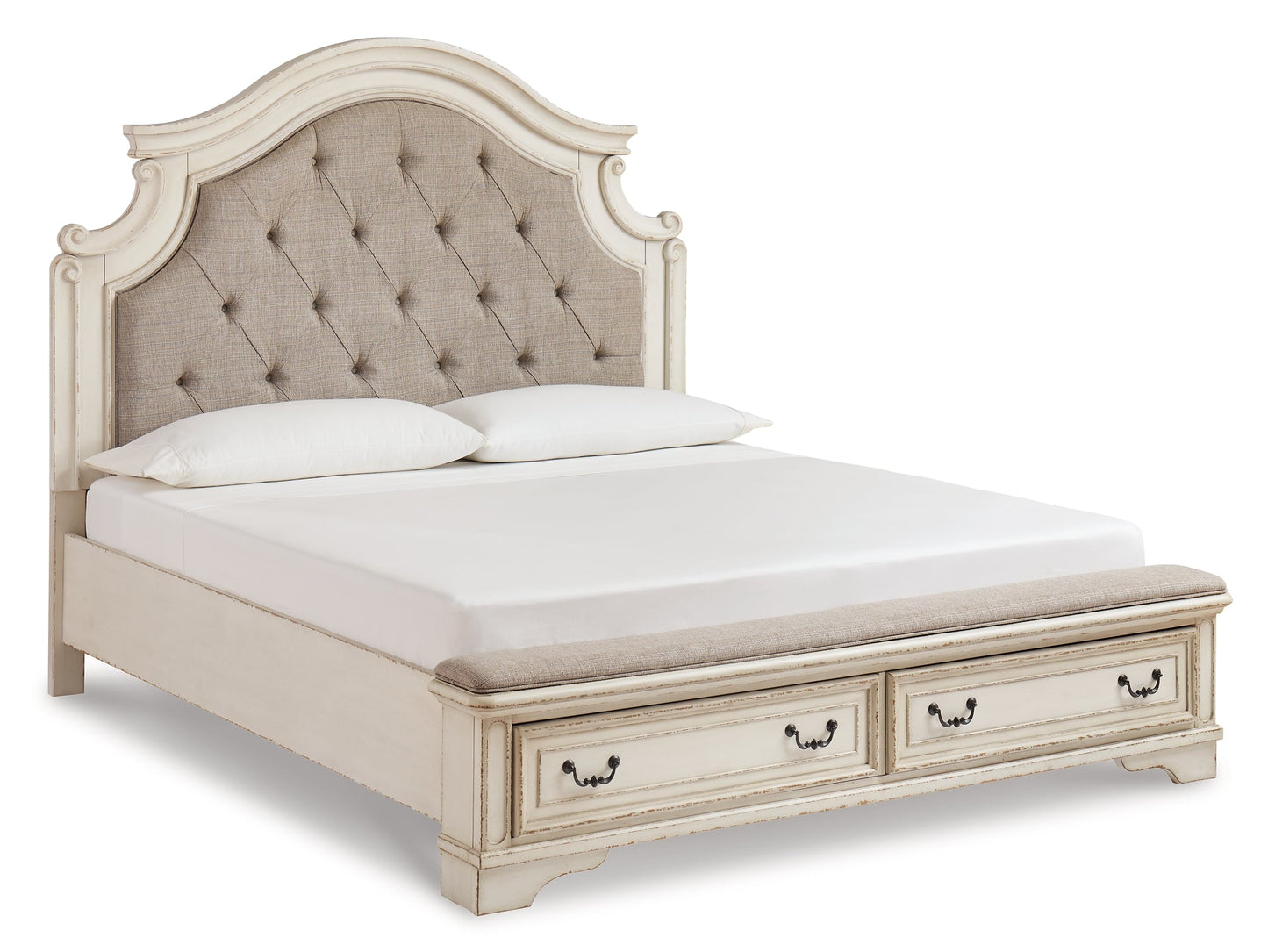 Realyn King Upholstered Bed with Mirrored Dresser and Chest Furniture Mart - online today or in-store at our location in Duluth, Ga. Furniture Mart Georgia. View our lowest price today. Shop Now.