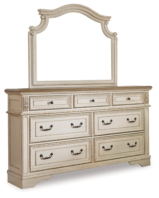 Realyn Queen Upholstered Panel Bed with Mirrored Dresser and 2 Nightstands Furniture Mart -  online today or in-store at our location in Duluth, Ga. Furniture Mart Georgia. View our lowest price today. Shop Now. 