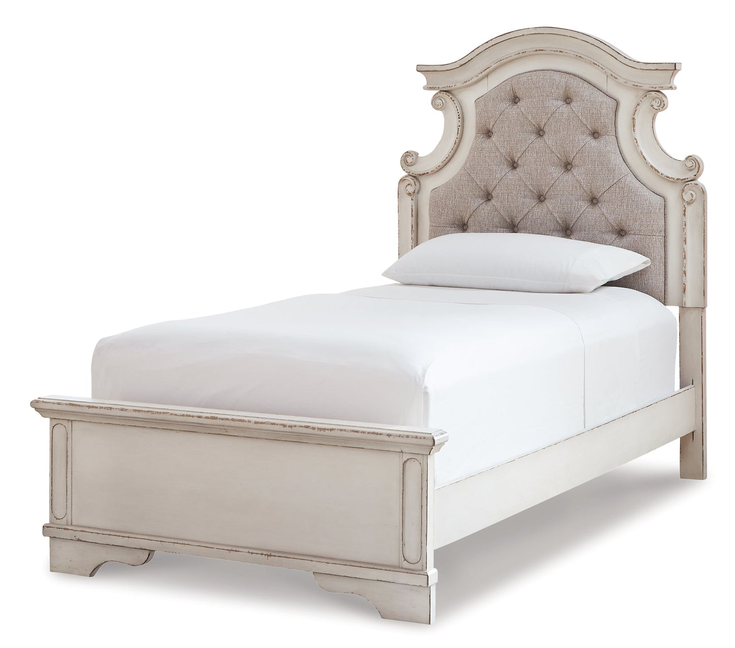 Realyn Twin Panel Bed with Mirrored Dresser, Chest and 2 Nightstands Furniture Mart -  online today or in-store at our location in Duluth, Ga. Furniture Mart Georgia. View our lowest price today. Shop Now. 