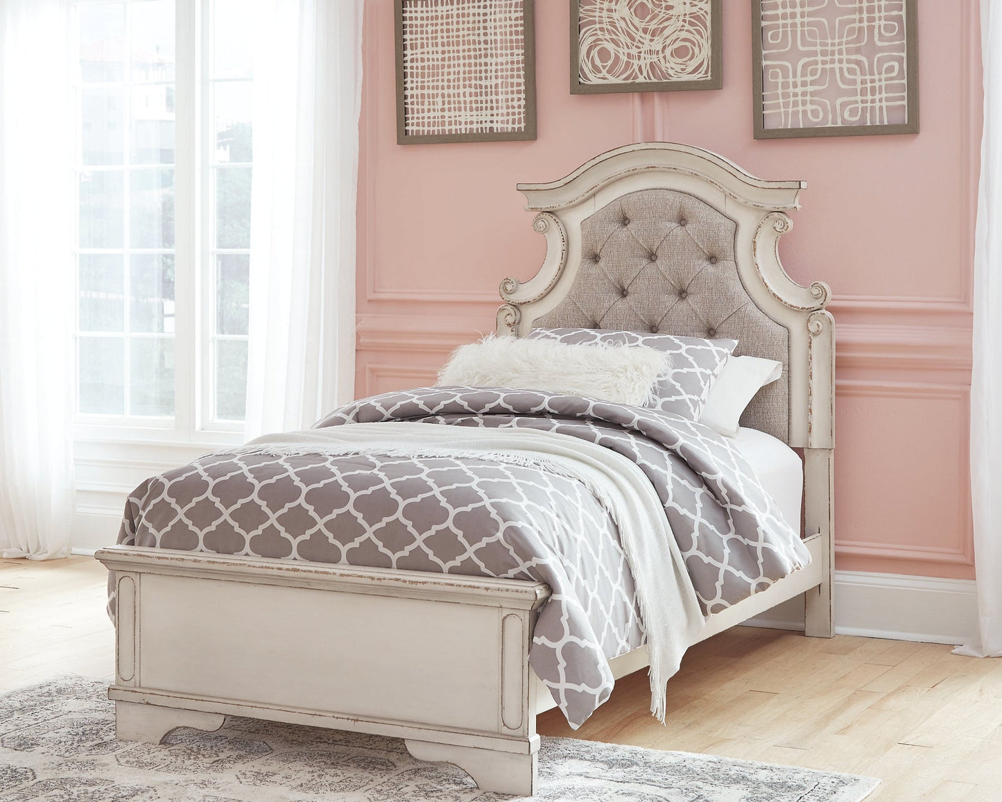 Realyn Twin Panel Bed with Mirrored Dresser Furniture Mart -  online today or in-store at our location in Duluth, Ga. Furniture Mart Georgia. View our lowest price today. Shop Now. 