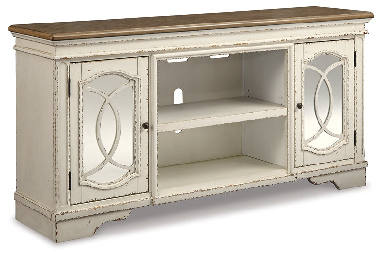 Realyn XL TV Stand w/Fireplace Option Furniture Mart -  online today or in-store at our location in Duluth, Ga. Furniture Mart Georgia. View our lowest price today. Shop Now. 