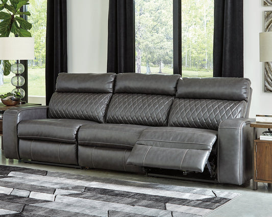 Samperstone 3-Piece Power Reclining Sectional Furniture Mart -  online today or in-store at our location in Duluth, Ga. Furniture Mart Georgia. View our lowest price today. Shop Now.