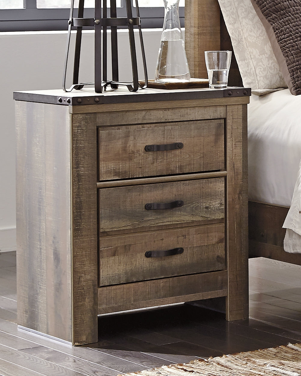 Trinell Two Drawer Night Stand Furniture Mart -  online today or in-store at our location in Duluth, Ga. Furniture Mart Georgia. View our lowest price today. Shop Now. 