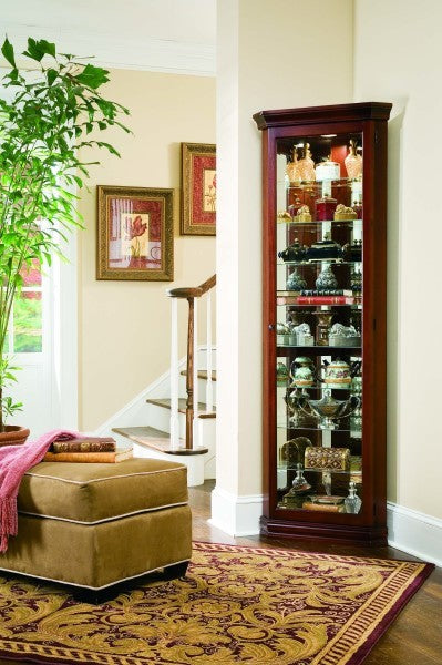Victorian Cherry Front Entry Corner Curio Furniture Mart -  online today or in-store at our location in Duluth, Ga. Furniture Mart Georgia. View our lowest price today. Shop Now.