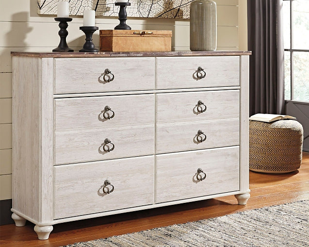 Willowton Six Drawer Dresser Furniture Mart - online today or in-store at our location in Duluth, Ga. Furniture Mart Georgia. View our lowest price today. Shop Now.