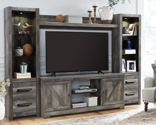 Wynnlow 4-Piece Entertainment Center Furniture Mart -  online today or in-store at our location in Duluth, Ga. Furniture Mart Georgia. View our lowest price today. Shop Now.