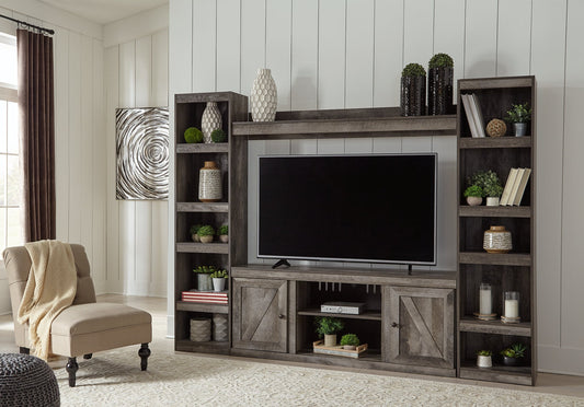 Wynnlow 4-Piece Entertainment Center Furniture Mart -  online today or in-store at our location in Duluth, Ga. Furniture Mart Georgia. View our lowest price today. Shop Now.