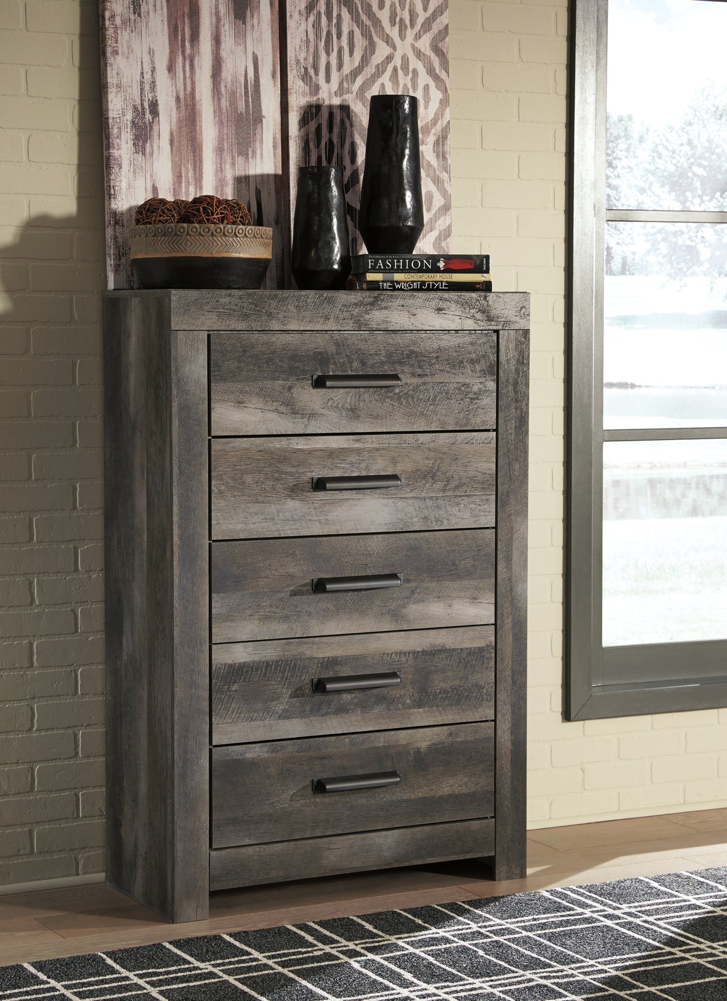 Wynnlow Five Drawer Chest Furniture Mart -  online today or in-store at our location in Duluth, Ga. Furniture Mart Georgia. View our lowest price today. Shop Now. 