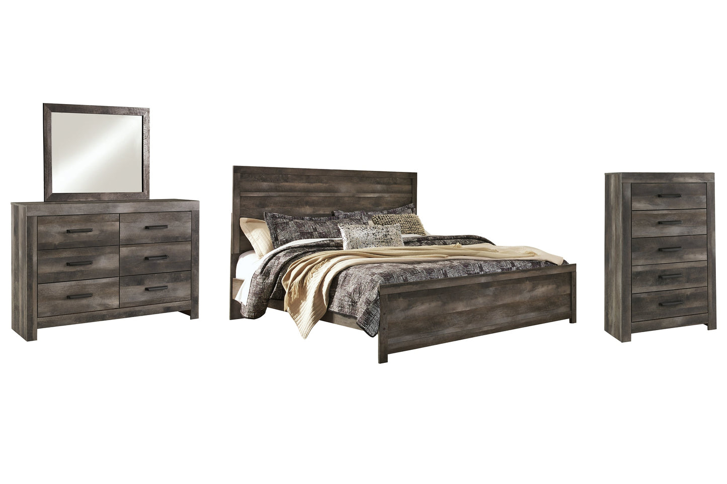 Wynnlow King Panel Bed with Mirrored Dresser and Chest Furniture Mart - online today or in-store at our location in Duluth, Ga. Furniture Mart Georgia. View our lowest price today. Shop Now.