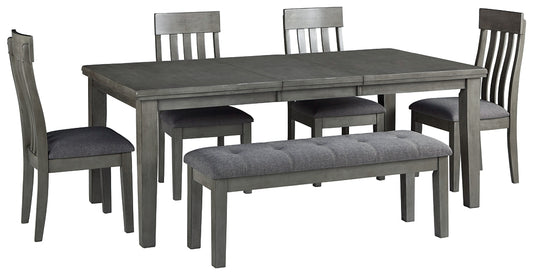 Hallanden Dining Table and 4 Chairs and Bench Furniture Mart -  online today or in-store at our location in Duluth, Ga. Furniture Mart Georgia. View our lowest price today. Shop Now. 