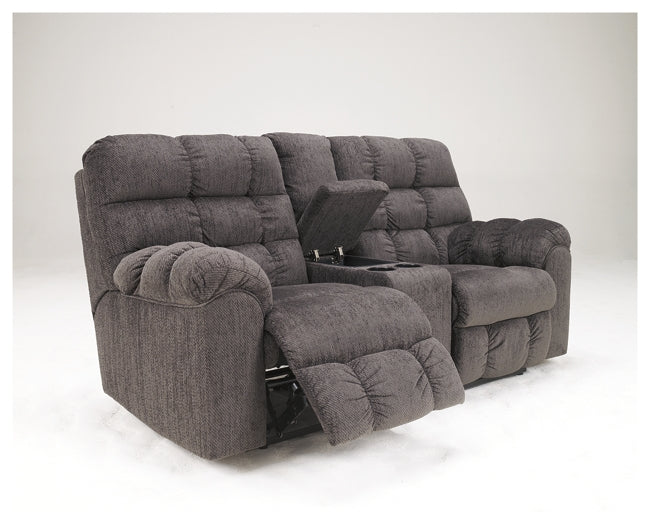 Acieona DBL Rec Loveseat w/Console Furniture Mart -  online today or in-store at our location in Duluth, Ga. Furniture Mart Georgia. View our lowest price today. Shop Now. 