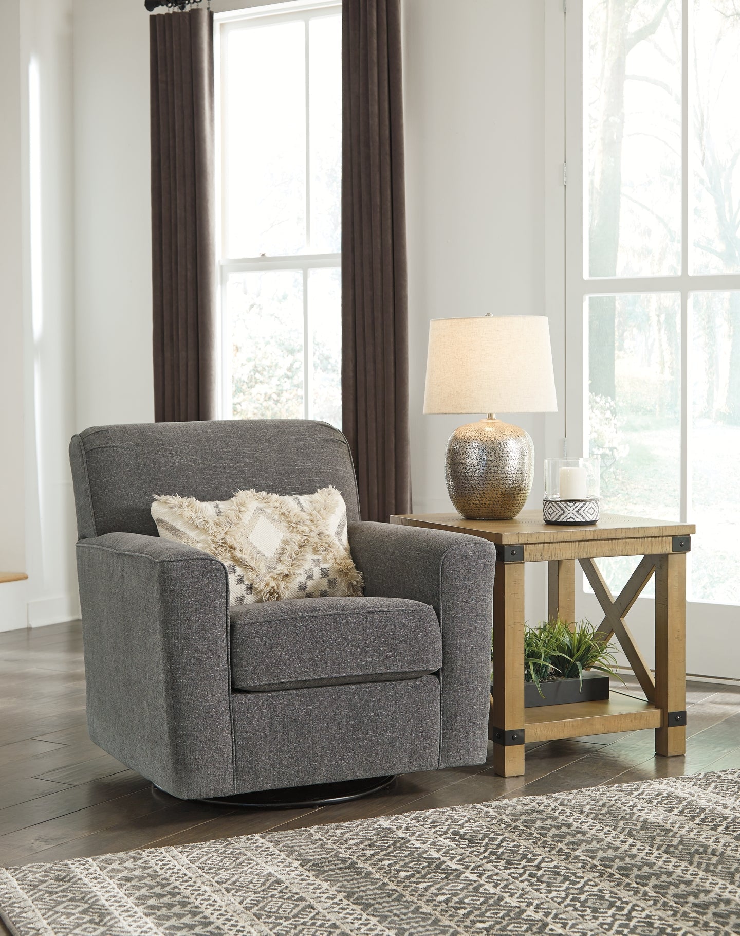 Alcona Swivel Glider Accent Chair Furniture Mart -  online today or in-store at our location in Duluth, Ga. Furniture Mart Georgia. View our lowest price today. Shop Now. 