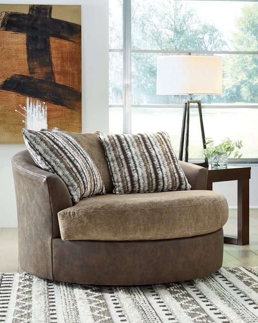 Alesbury Oversized Swivel Accent Chair Furniture Mart -  online today or in-store at our location in Duluth, Ga. Furniture Mart Georgia. View our lowest price today. Shop Now. 