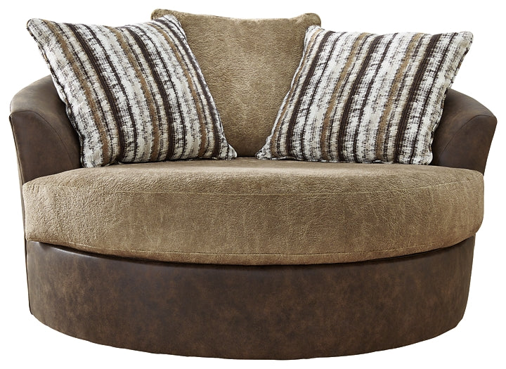 Alesbury Oversized Swivel Accent Chair Furniture Mart -  online today or in-store at our location in Duluth, Ga. Furniture Mart Georgia. View our lowest price today. Shop Now. 