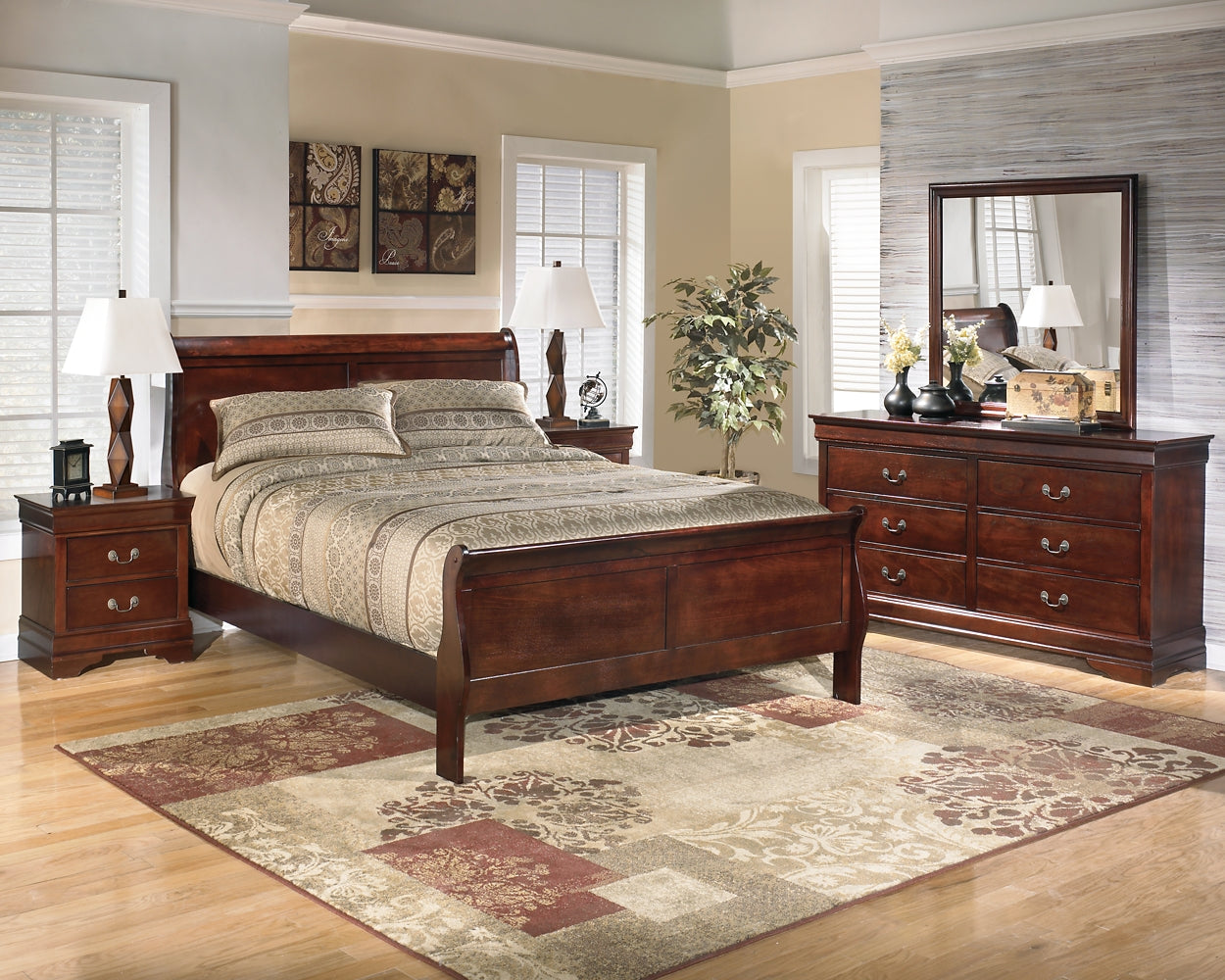 Alisdair Full Sleigh Bed with 2 Nightstands Furniture Mart -  online today or in-store at our location in Duluth, Ga. Furniture Mart Georgia. View our lowest price today. Shop Now. 