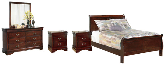 Alisdair Full Sleigh Bed with Mirrored Dresser and 2 Nightstands Furniture Mart -  online today or in-store at our location in Duluth, Ga. Furniture Mart Georgia. View our lowest price today. Shop Now. 