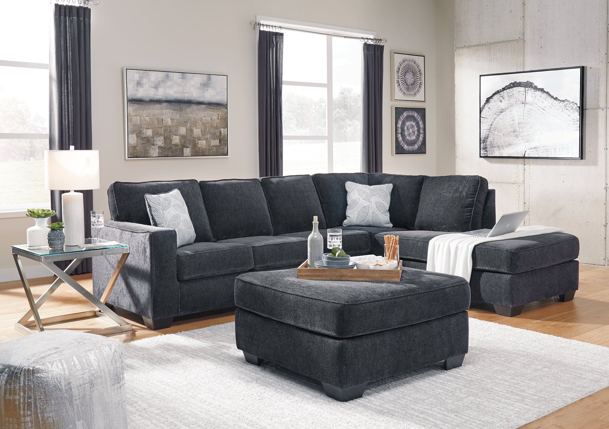 Altari 2-Piece Sectional with Ottoman Furniture Mart -  online today or in-store at our location in Duluth, Ga. Furniture Mart Georgia. View our lowest price today. Shop Now. 