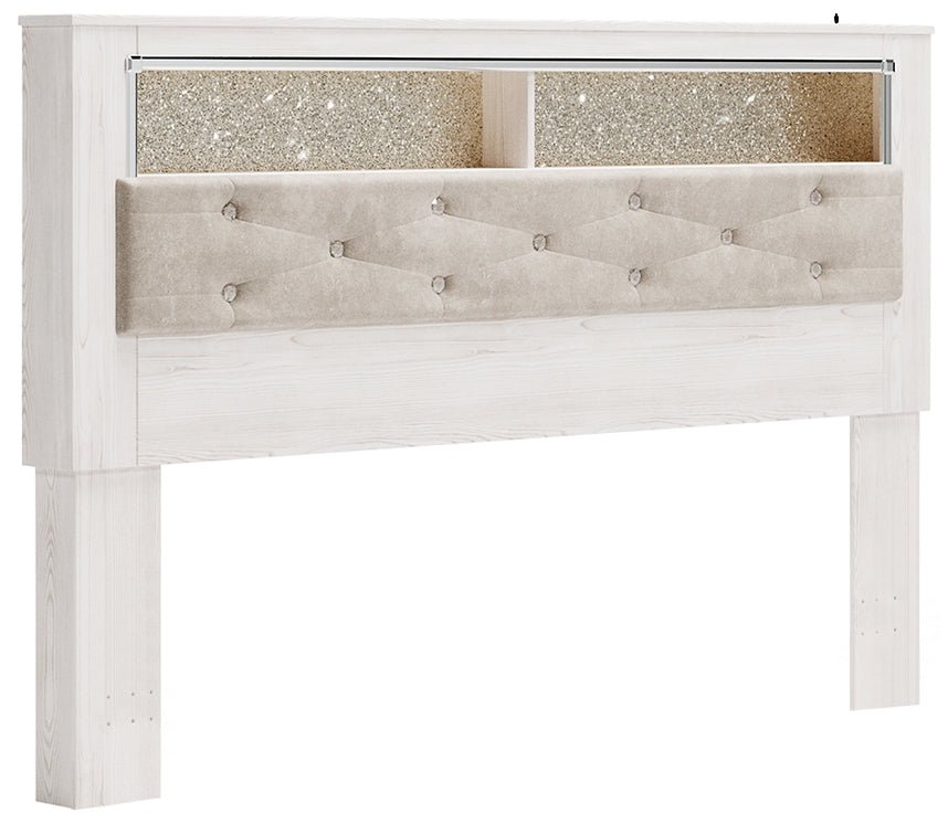 Altyra King Bookcase Headboard with Mirrored Dresser, Chest and Nightstand Furniture Mart -  online today or in-store at our location in Duluth, Ga. Furniture Mart Georgia. View our lowest price today. Shop Now. 