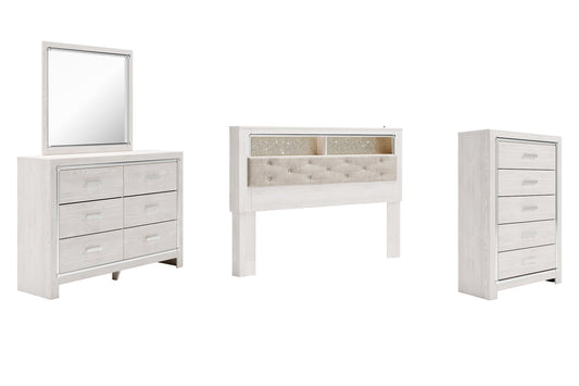 Altyra King Bookcase Headboard with Mirrored Dresser and Chest Furniture Mart -  online today or in-store at our location in Duluth, Ga. Furniture Mart Georgia. View our lowest price today. Shop Now. 