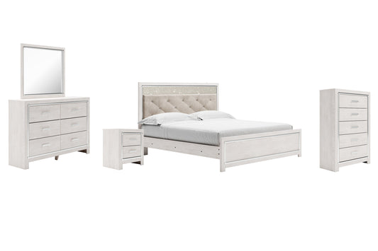 Altyra King Panel Bed with Mirrored Dresser, Chest and Nightstand Furniture Mart -  online today or in-store at our location in Duluth, Ga. Furniture Mart Georgia. View our lowest price today. Shop Now. 