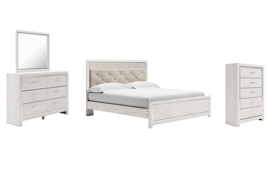 Altyra King Panel Bed with Mirrored Dresser and Chest Furniture Mart -  online today or in-store at our location in Duluth, Ga. Furniture Mart Georgia. View our lowest price today. Shop Now. 