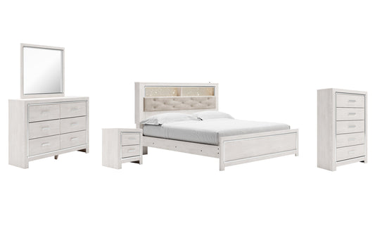 Altyra King Panel Bookcase Bed with Mirrored Dresser, Chest and Nightstand Furniture Mart -  online today or in-store at our location in Duluth, Ga. Furniture Mart Georgia. View our lowest price today. Shop Now. 