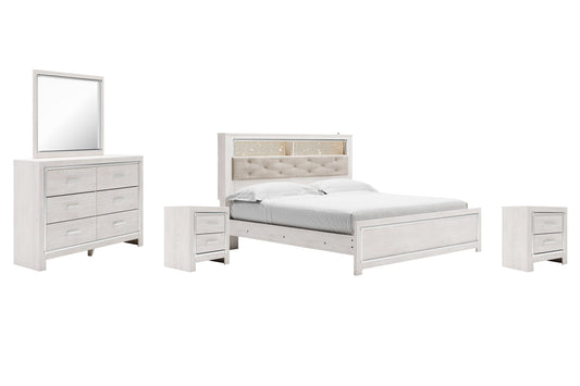 Altyra King Panel Bookcase Bed with Mirrored Dresser and 2 Nightstands Furniture Mart -  online today or in-store at our location in Duluth, Ga. Furniture Mart Georgia. View our lowest price today. Shop Now. 