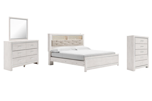 Altyra King Panel Bookcase Bed with Mirrored Dresser and Chest Furniture Mart -  online today or in-store at our location in Duluth, Ga. Furniture Mart Georgia. View our lowest price today. Shop Now. 