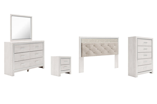 Altyra King Panel Headboard with Mirrored Dresser, Chest and Nightstand Furniture Mart -  online today or in-store at our location in Duluth, Ga. Furniture Mart Georgia. View our lowest price today. Shop Now. 