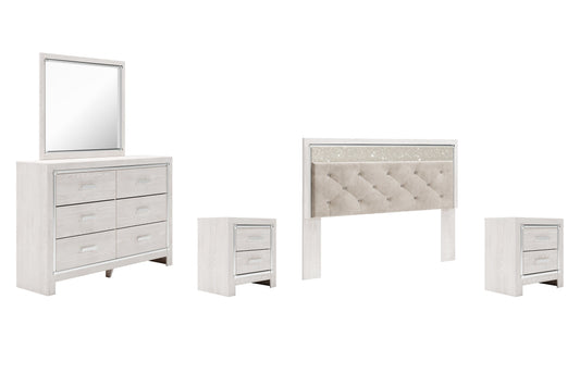 Altyra King Panel Headboard with Mirrored Dresser and 2 Nightstands Furniture Mart -  online today or in-store at our location in Duluth, Ga. Furniture Mart Georgia. View our lowest price today. Shop Now. 