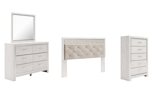 Altyra King Panel Headboard with Mirrored Dresser and Chest Furniture Mart -  online today or in-store at our location in Duluth, Ga. Furniture Mart Georgia. View our lowest price today. Shop Now. 