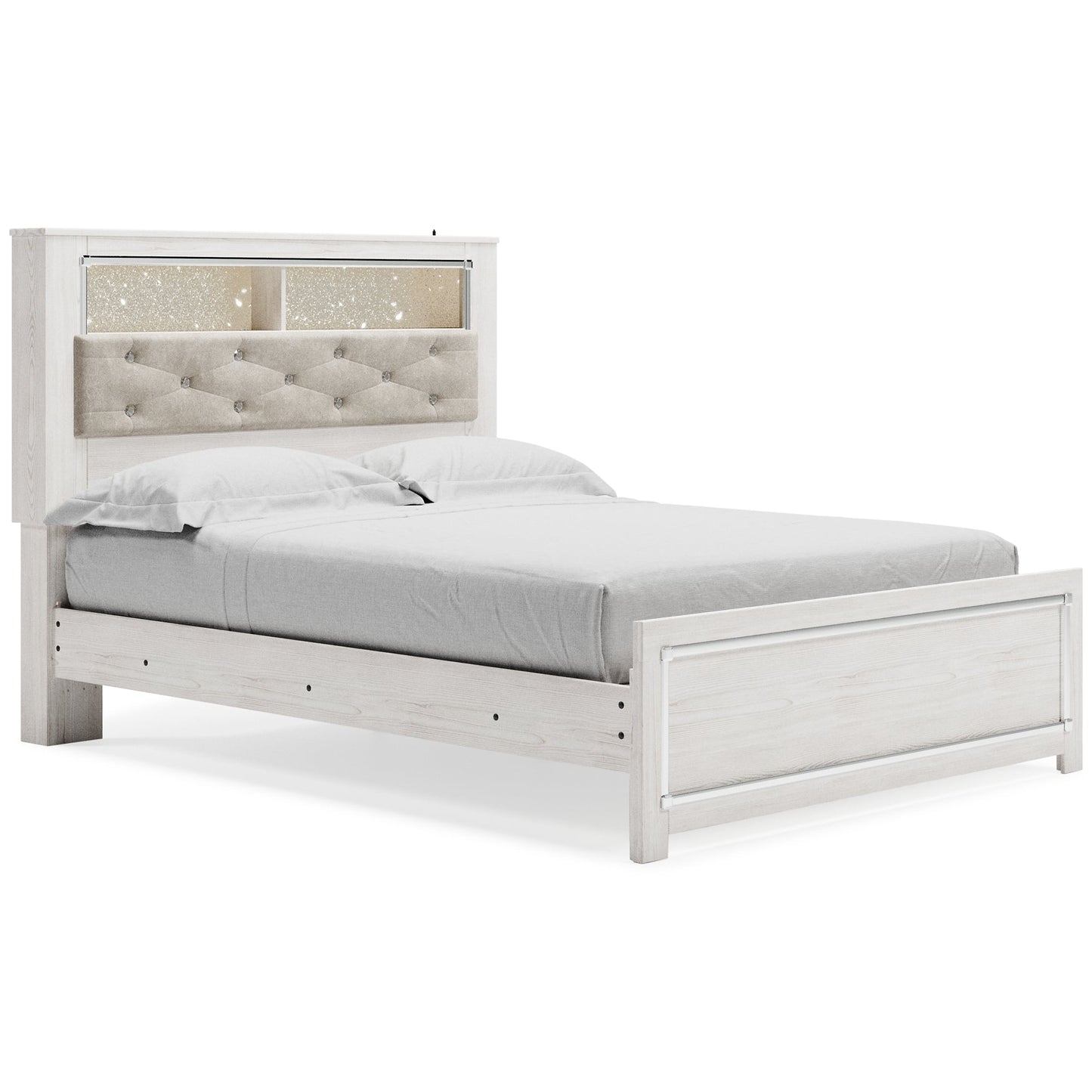 Altyra Queen Panel Bookcase Bed with Mirrored Dresser Furniture Mart -  online today or in-store at our location in Duluth, Ga. Furniture Mart Georgia. View our lowest price today. Shop Now. 